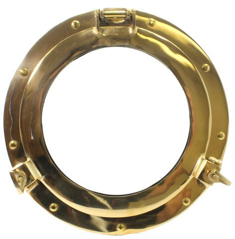 Nagina International 11 Brass Porthole Window: Maritime and Nautical Decor…