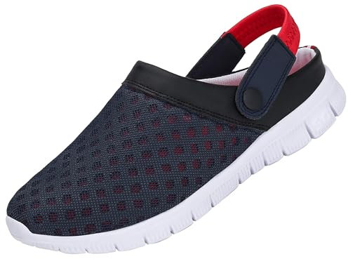 SAGUARO Unisex Zuecos Hombres Mujer Zapatillas de Playa Respirable Malla Ahueca hacia Fuera Las Sandalias Zapatos 44 EU