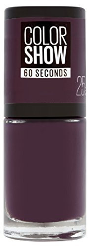 Gemey Maybelline Colorshow – Smalto per unghie, 25 PLUM IT UP, colore: Viola Scuro