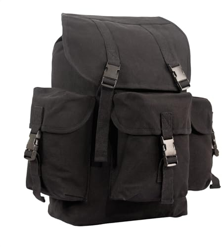 Rothco Black Canvas Outfitter Rucksack