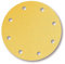 Mirka Gold Universal-Schleifpapier Ø 200mm Klett 9-Loch, Korn P120, 50 Stk/Zum Schleifen von Gips, Spachtel, Spanplatten, Holz, Lack