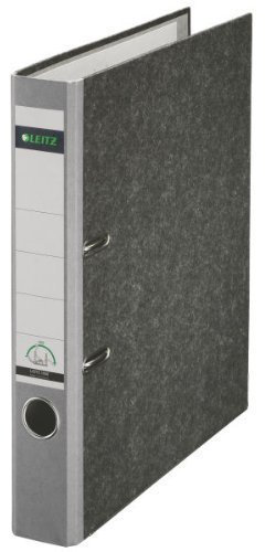 5er Pack Leitz 1050 Qualitäts-Ordner schmal (5cm), mit patentierter 180º-Präzisionsmechanik 8 Farben in verschiedenen Mengen zur Auswahl (5, grau)