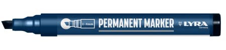 LYRA L4010099-1, LYRA Permanentmarker schwarz 2-6mm, für professionelle Markierungen auf glatten und rauen Oberflächen, 1 Stück