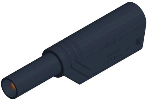 SKS GERMANY Hirschmann 934099100 LAS S G Sicherheits-Lamellenstecker Stecker, gerade Stift-Ø: 4mm Schwarz 1St