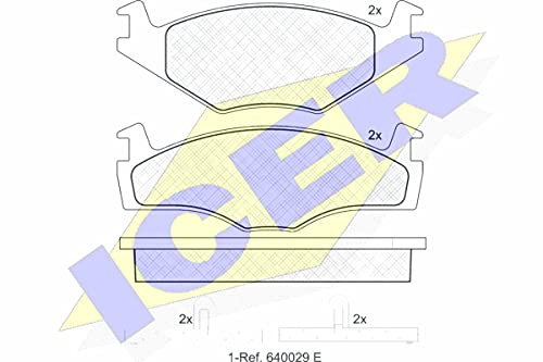 Icer Brakes 180460 Bremsbelagsatz, Scheibenbremse