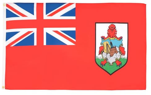 AZ FLAG - Flagge Bermuda - 150x90 cm - Bermuda Fahne 100% Polyester mit Messing-Ösen - 110g