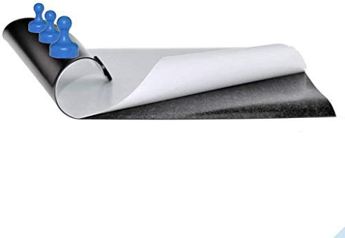 Magnetfolie selbstklebend 62cm x Meterware!! x 0,5mm Top Qualität  Anisotrop1 non-permanent Stift + 1 Magnetherz beschreibbar Gratis!!