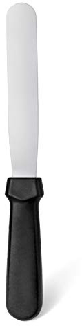 New Star Foodservice Straight Icing Spatula, 6 Inch Blade, 11 Inch Overall, Bakery-Grade Stainless Steel Cake Decorating Spatula for Frosting