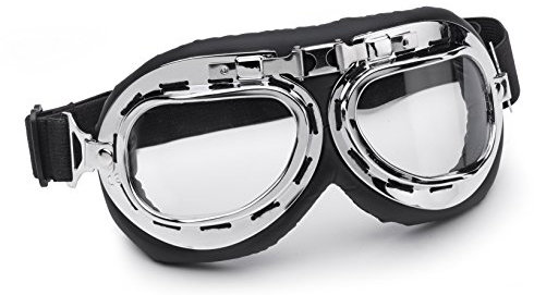 Kappa Brille für Jet Helme, Verchromt