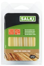 SALKI | Colle termofusible | Bois | 12 unités | 12x95mm | Couleur Ambre