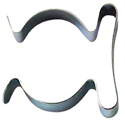 Merriway BH04494 (10 Pcs) BZP Spring Steel Tool Clips Terry Grip 16-24 mm (5/8 - 1 Inch) - Pack of 10 Pieces