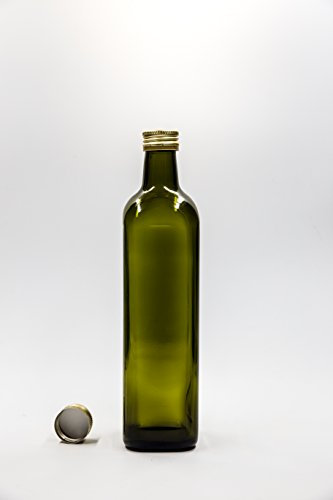 nr 1 pezzo art. Bottiglia Marasca Olio 750 ml vetro verde tappo n°6