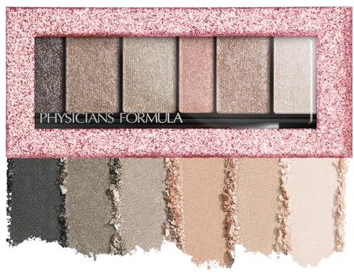 Physicians Formula Shimmer Strips Custom Eye-Enhancing Extreme Shimmer Shadow & Liner, Hypoallergenic Eyeshadow Palette with Reflective Liquid Powders – Nude Eyes