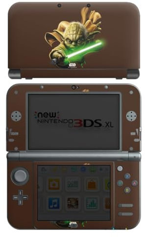 DeinDesign Skin kompatibel mit Nintendo New 3DS XL Folie Sticker Star Wars Yoda Fanartikel