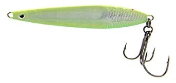 Savage Gear Seeker ISP Meerforellenblinker, Farbe:Fluo UV Green Yellow, Länge/Gewicht:10.2cm / 28g