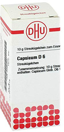DHU Capsicum D6 Streukügelchen, 10 g Globuli
