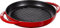 STAUB rund 22 cm Grillpfanne, Gußeisen, Kirschrot