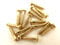 16 gold guitar machine head tuner screws 12mm long with 3.6mm dome head UK seller
