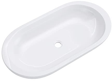 Mai & Mai Waschbecken Aufsatzwaschbecken Weiß aus Keramik mit Nano-Beschichtung Brüssel 5057