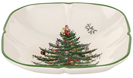 Spode Christmas Tree Sculpted Square Dish