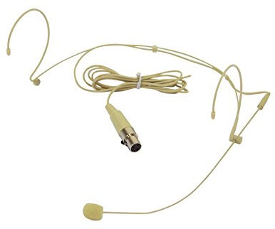 OMNITRONIC HS-1100 XLR Headset-Mikrofon | Leichtes, hautfarbenes Kopfbügelmikrofon (Kondensator)