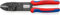 Knipex Alicate para crimpar terminales negro, lacado, con fundas multicomponentes 240 mm (cartulina autoservicio/blíster) 97 22 240 SB