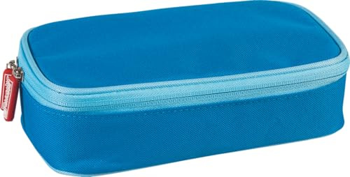Brunnen 104903333 Combi-Etui Colour Code inklusive Radierer, Spitzer und Stundenplan, 22 x 11 x 6 cm, azurblau