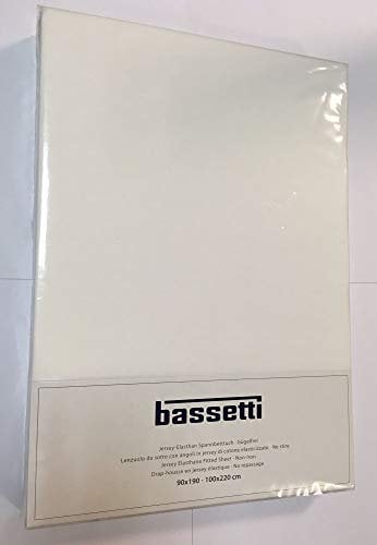 Bassetti Spannbettlaken 181 Wollweiß Baumwolle/Elastan, Maße: 90cm x 190cm, 100cm x 220cm, 9225076