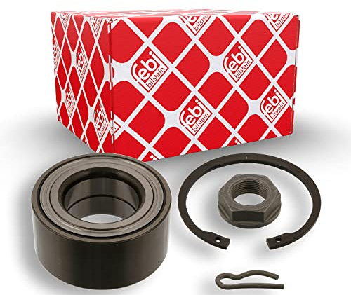 febi bilstein 40015 Wheel Bearing Kit with axle nut, circlip and cotter pin, pack of one