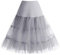 Bbonlinedress Petticoat Unterrock Crinoline Underskirt Reifrock Rock für 50er Vintage Cocktailkleid Grau Grey XL