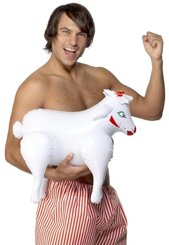 Smiffys Aufblasbares Schaf, Baa Baa bumsen, 45cm/18in Halloween