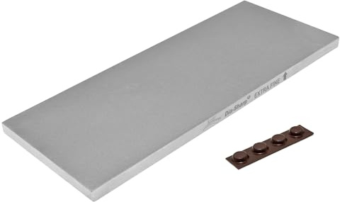 DMT Dia-Sharp® Diamant Schleifstein 10 Extrafein, Messerschärfer in Profiqualität, 25cm Wetzstein für Messer und Werkzeuge, Made in USA, D10E