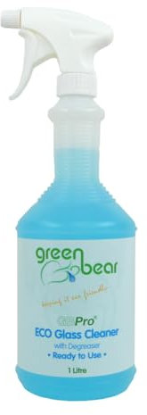 GBPro Eco Friendly Window Glass cleaner + degreaser (ready to use) Streak Free for all smooth surfaces -1 litre