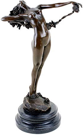 Kunst & Ambiente - Bronzefigur von Harriet Whitney Frishmuth - The Vine (1923) - signiert - Jugendstil Skulptur & Statuen kaufen - Dekoration