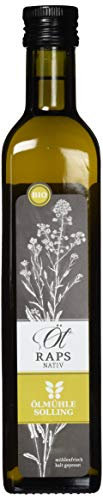 Rapsöl BIO 500 ml nativ und kaltgepresst mühlenfrisch von der Ölmühle Solling