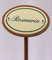 linoows Kräuterschild Kräuterstecker Emaille, Rosmarin, Erdspieß 25 cm