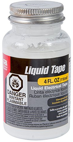 Gardner Bender LTW-400 4OZ WHT LIQ Elec Tape, 4 Oz Bottle, White, 4 Fl Oz