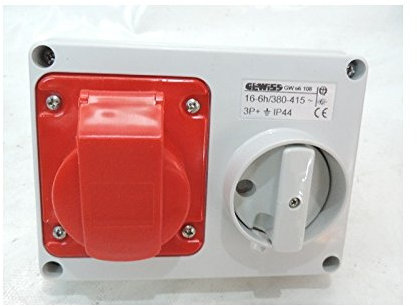 WANDSTECKD. O.GEH.HOR. 3P+E 16A 400V 6H