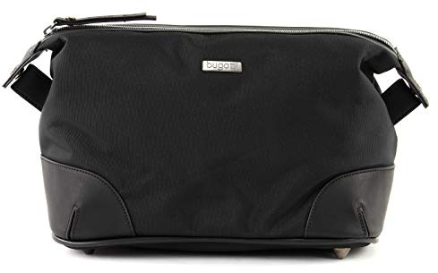 bugatti Contratempo Kulturbeutel, Kulturtasche, Waschtasche für Männer und Frauen, Schwarz