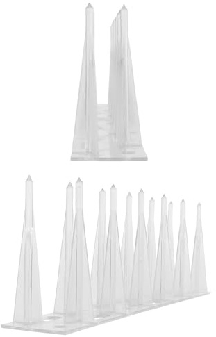 10 Meter Taubenspikes 2-reihig Kunststoff 033 - hochwertige Lösung komplett aus Polycarbonat für Vogelabwehr Taubenabwehr Spikes