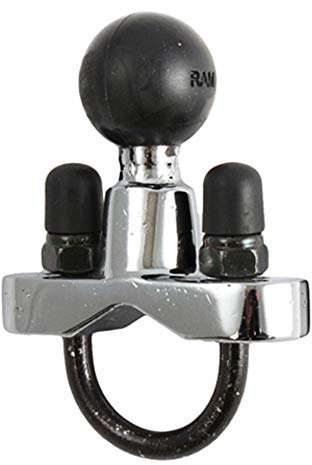 Ram Mounts Chrome RAM W/U-Bolt for 3/4Inch to 1Inch Dia, RAM-B-231CHU (3/4Inch to 1Inch Dia.)