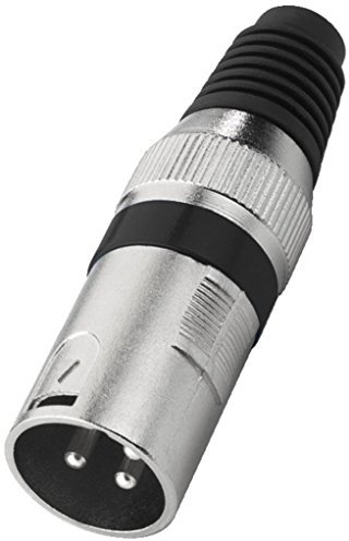 MONACOR XLR-207P/SW XLR Schwarz, Metallisch Anschlusskabel
