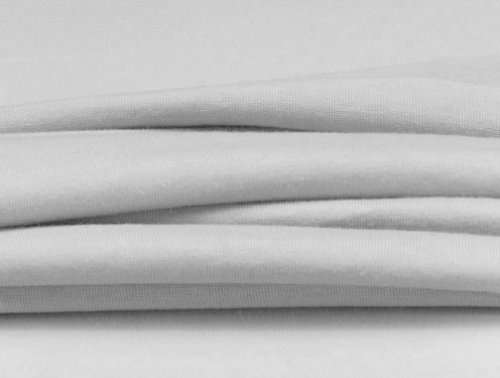 Dormisette Q371 Elastic-Jersey-Spannbetttuch mit Elasthan, Größe: 140-160 x 200-220 cm, Silbergrau