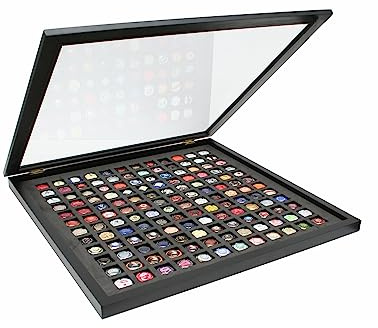 Deknudt Rahmen S65Sz2-50.0X50.0 Bilderrahmen Fr Champagner-Kapseln, Schwarz, Ein Fa