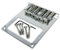 Telecaster(tm)-Style Top-Loading Chrome Electric Guitar Bridge Plate for Humbuckers