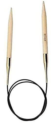 KnitPro K22207 Rundstricknadel, Bamboo, Braun, 40 cm x 4 mm