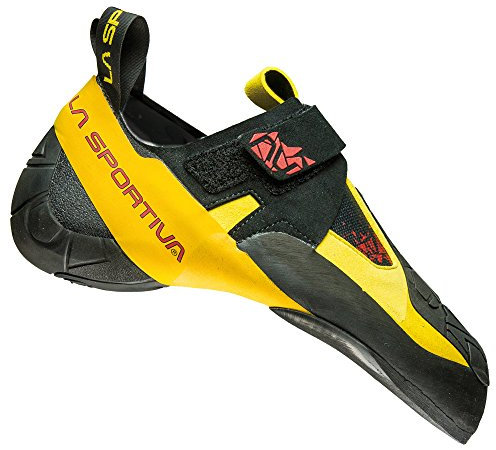 LA SPORTIVA Skwama Gelb - Sensibler Flexibler Kletterschuh, Größe EU 39.5 - Farbe Black - Yellow