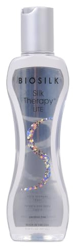 BioSilk Silk Therapy Lite, Leave-In Reconstructing Treatment To Smooth Fine & Thin Hair, Sulfate, Paraben & Cruelty-Free, 5.64 Oz