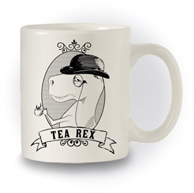 Dinosaur Humour Inspired 'Tea Rex' Funny Mug by Shaw Tshirts
