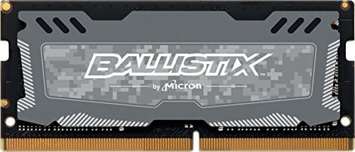 Ballistix Sport LT BLS8G4S240FSD Memoria da 8 GB, DDR4, 2400 MT/s, PC4-19200, DR x8, SODIMM, 260-Pin, Grigio